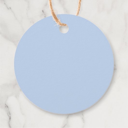 Elegantes Blue Hydrangea Brautparty Geschenkanhänger (Rückseite)