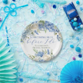Elegantes Blue Hydrangea Brautparty Pappteller (Party)