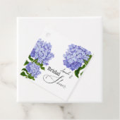 Elegantes Blue Hydrangea Floral Brautparty Geschenkanhänger (Beispiel)