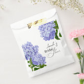 Elegantes Blue Hydrangea Floral Brautparty Geschenktütchen (Versiegelt)