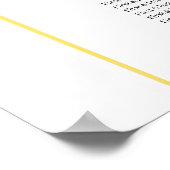 Elegantes Blue Hydrangea Hochzeitsdiagramm Poster (Ecke)