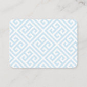 Elegantes Blue Hydrangeas QR Code Brautparty UAWG Begleitkarte (Rückseite)