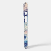 Elegantes Blue & Lila Abstrakt Phone Case ✨ (Rückseite / Links)