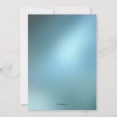 Elegantes Blue Party Lights Pension Einladung (Rückseite)