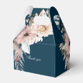 Elegantes Blue & Pastel Boho Brautparty Geschenkschachtel (Rückseite)