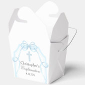 Elegantes Blue Ribbon Bow Confirmation Party Geschenkschachtel (Offen)