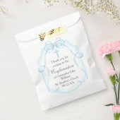 Elegantes Blue Ribbon Bow Confirmation Party Geschenktütchen (Versiegelt)