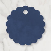 Elegantes Blue Rose Liebe & Danke Brautparty Geschenkanhänger (Rückseite)