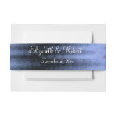 Elegantes Blue Satin Ribbon Custom Bly Band (Vorderseite Beispiel)