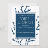Elegantes Blue Seaweed - Bridal Brunch im Stil der Einladung (Vorderseite)