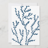 Elegantes Blue Seaweed - Bridal Brunch im Stil der Einladung (Rückseite)