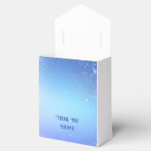 Elegantes Blue Sparkle Design für Hochzeiten und H Geschenkschachtel (Geöffnet)