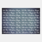 Elegantes Blue Surprise Retirement Party Classic R Geschenkpapier Set (Vorderseite 2)