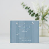 Elegantes Blue Watercolor UAWG RSVP Karte (Stehend Vorderseite)