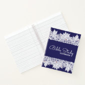 Elegantes Blue White Bible Notebook Notizblock (Innenseite)