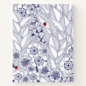 Elegantes Blue White Bible Notebook Notizblock (Rückseite)