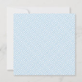 Elegantes Blue White Chinoiserie Brautparty Party Einladung (Rückseite)