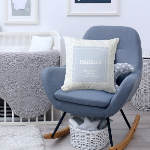 Elegantes Blue White Imitats Lace Baby Boy Girl Ki Kissen