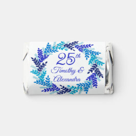 Elegantes Blue Wreath 25-jähriges Party