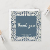 Elegantes blühendes Brautparty vielen Dank Karte (Vorderseite/Rückseite Beispiel)