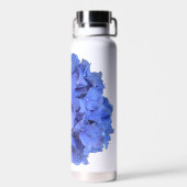 Elegantes, blühendes Hydrangeas Trinkflasche (Rückseite)