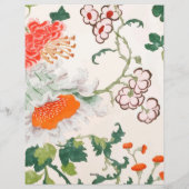 Elegantes blühendes Mit Monogramm Studium Briefbogen (Rückseite)