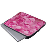 Elegantes blühendes Pink Hydrangea Blume Foto Laptopschutzhülle (Vorne Knopf)