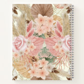 Elegantes Blume Baby Shower Gift List Notebook Notizblock (Rückseite)