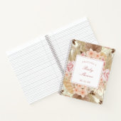 Elegantes Blume Baby Shower Gift List Notebook Notizblock (Innenseite)