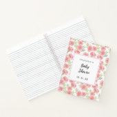 Elegantes Blume Baby Shower Gift List Notebook Notizblock (Innenseite)