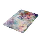 Elegantes Blume-Muster Badematte (Schrägansicht)