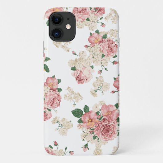 Elegantes Blume Muster Case-Mate iPhone Hülle (Rückseite)