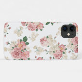 Elegantes Blume Muster Case-Mate iPhone Hülle (Rückseite (Horizontal))