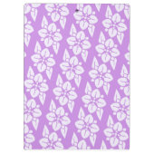 Elegantes Blume Muster Klemmbrett (Rückseite)