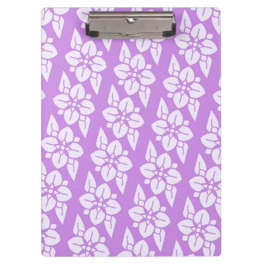 Elegantes Blume Muster Klemmbrett (Vorderseite)