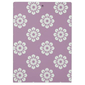 Elegantes Blume Muster Klemmbrett (Rückseite)