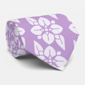 Elegantes Blume Muster Krawatte (Gerollt)