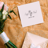 Elegantes Blume-Skript Save the Date Gummistempel