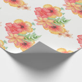 Elegantes Blume Wrapping Paper Geschenkpapier (Ecke)