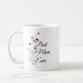 Elegantes Blumen-Geschenk für Mutter Kaffeetasse (Links)