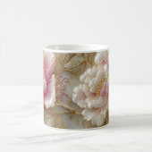 Elegantes Blumen-Holztablett & passendes Mug-Set Kaffeetasse (Mittel)