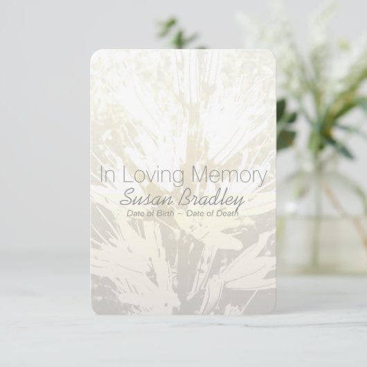 Elegantes Blumen in liebevoller Einladung (Stehend Vorderseite)