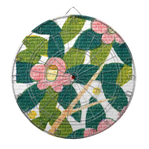 Elegantes Blumen- u. Reben Dartscheibe