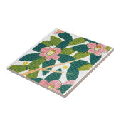 Elegantes Blumen- u. Reben Fliese (Seite)