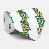 Elegantes Blumen- u. Reben Krawatte (Gerollt)