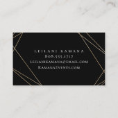 Elegantes Blumen Visitenkarte (Rückseite)