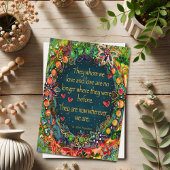 Elegantes Blumenangebot, wo immer wir Beileid-Zita Karte