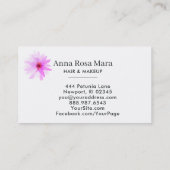 *~* elegantes BlumenAquarell-schickes weibliches Visitenkarte (Rückseite)