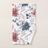 Elegantes Blumenbadetuch Set (Handtuch)
