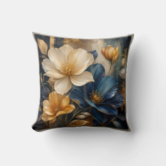 Elegantes Blumenbild Kissen